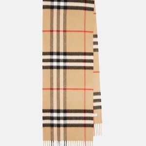 Burberry Classic Check Cashmere Scarf Beige